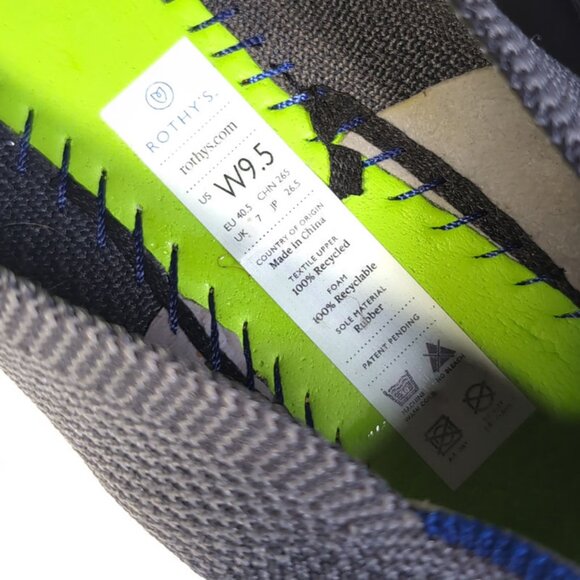 Rothy’s Shoes Size 9.5 Gray Birdseye Round Toe Flats 9.5 - Picture 7 of 7